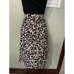 Leota Leopard  Cheetah Animal Print - Women Skirt Size Large  ~ New